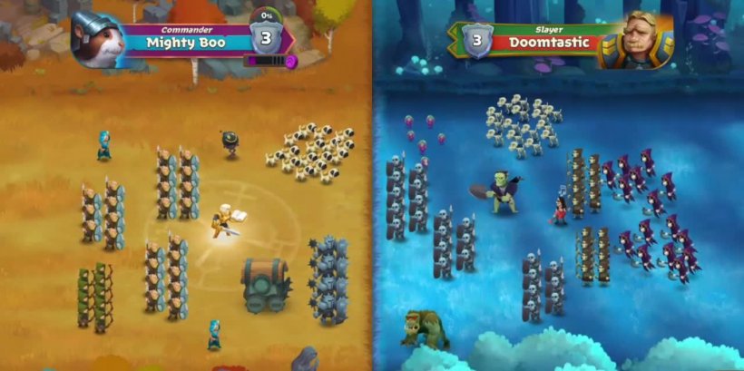 Battle Legion is a PvP auto battler with giant 100v100 fights, and it's now available globally for iOS & Android