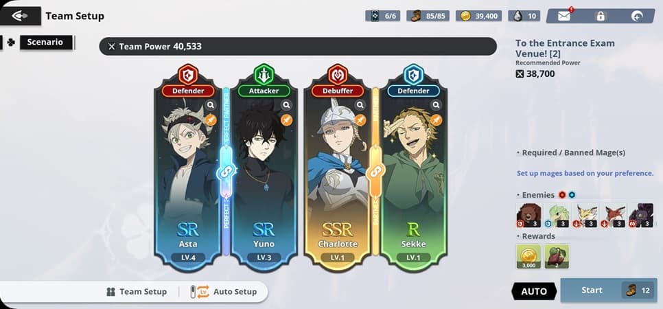 One of the Black Clover M teams