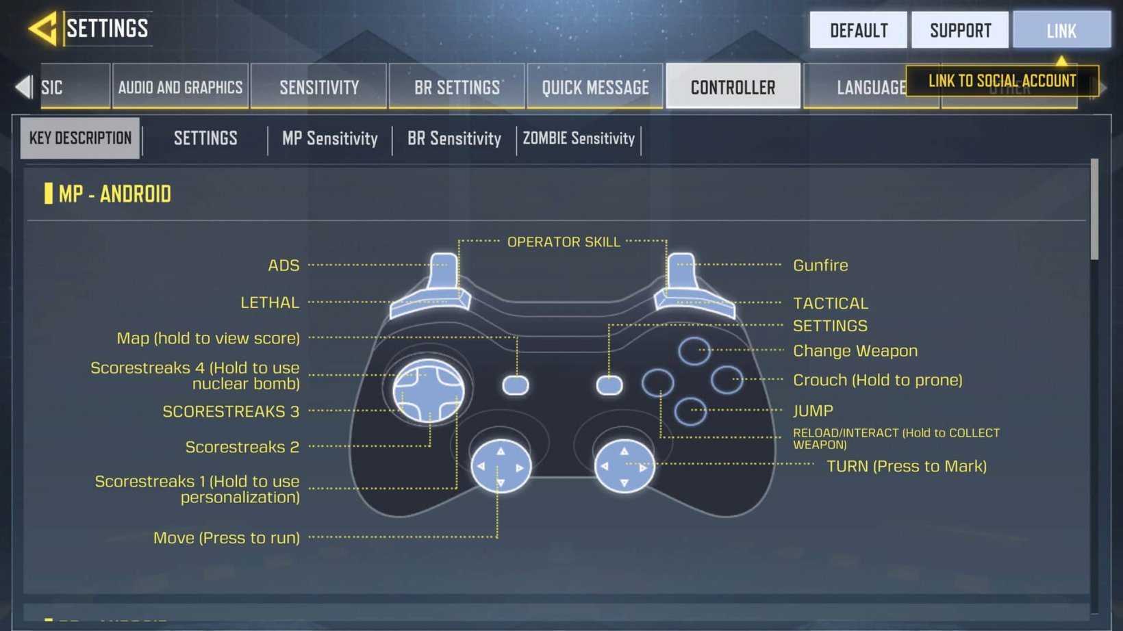 CoD Mobile controller support