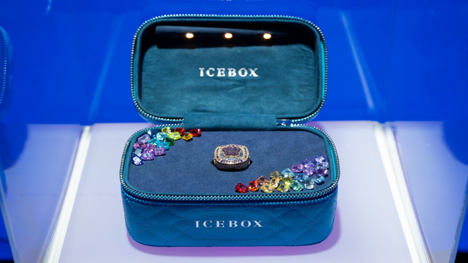 a jewellry box with a ring inside