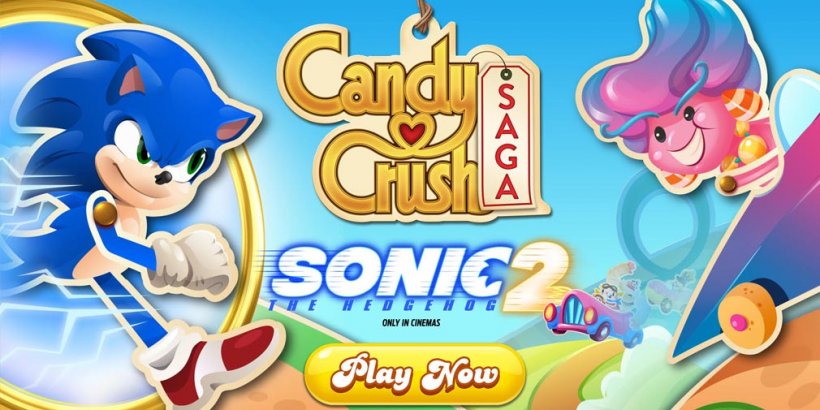 Candy Crush Saga teams up with Sonic and Tails for a special in-game event