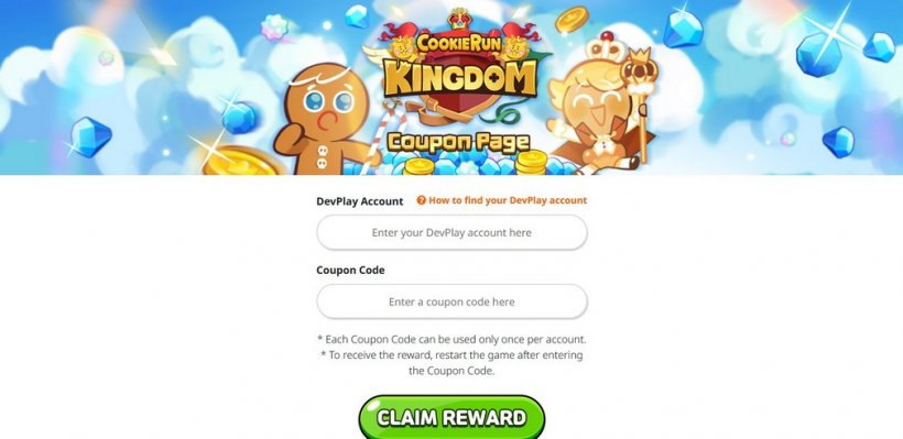 Official website to redeem CRK codes