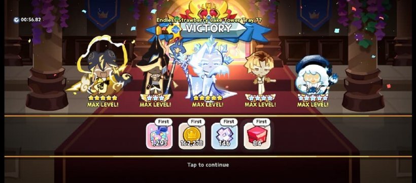 Team that can beat the Endless Strawberry Cake Tower Trays 71-77
