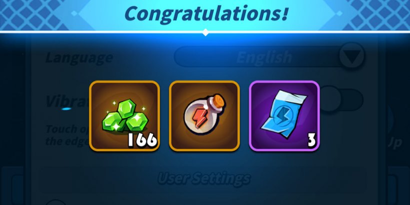 Congratulations screen showing rewards for redeeming Dragon POW codes