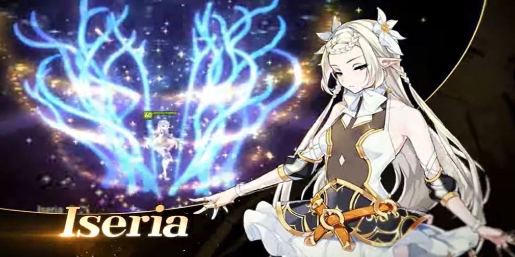 Iseria next to her magic spell
