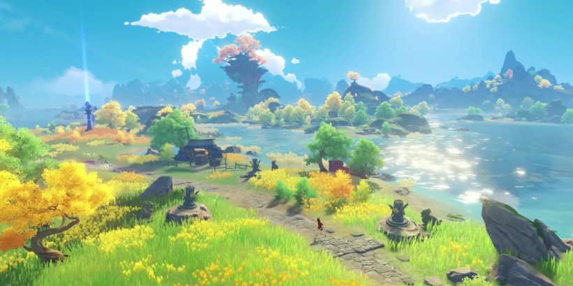 Open world gameplay screenshot - Genshin Impact