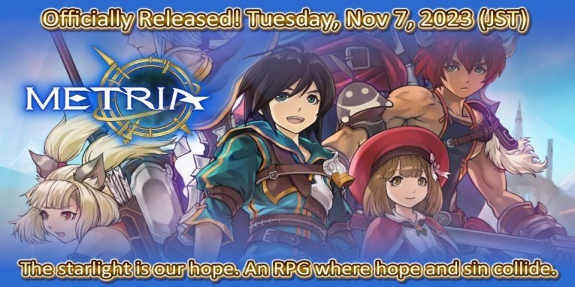 Metria, Asobimo Inc's magical ARPG, is out now on Android and iOS