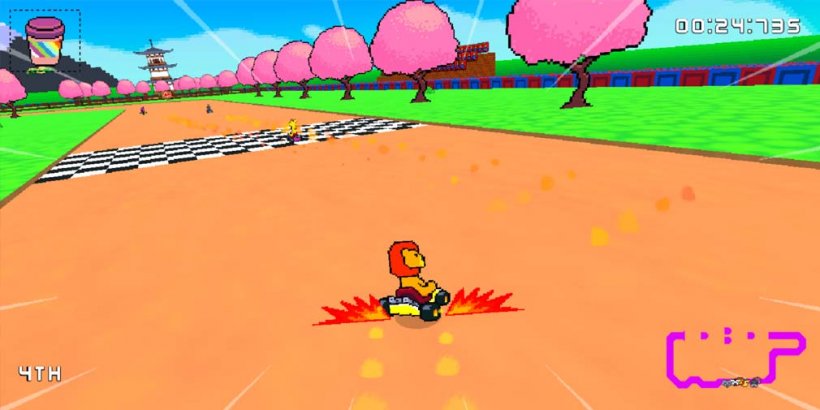 Retro Kart Rush lets you race through pixelated tracks reminiscent of 16-bit days of old, out now on iOS