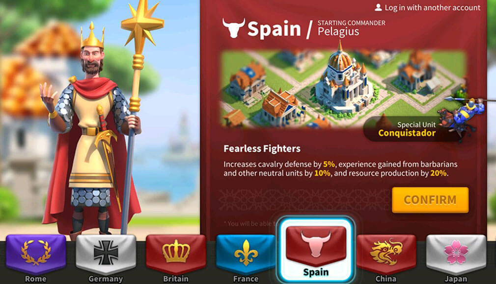 Pelagius leading Spanish nation