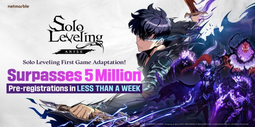 Solo Leveling: Arise hits 5 million pre-registrations in less than a week