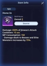 Hone in rune