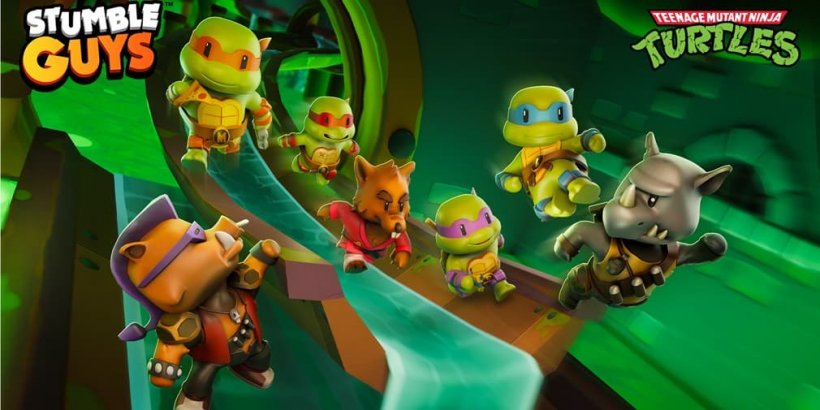 Stumble Guys teams up with Teenage Mutant Ninja Turtles for a radical collab