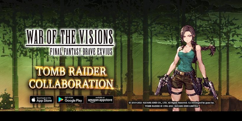 War of the Visions Final Fantasy Brave Exvius welcomes Lara Croft herself in Tomb Raider crossover event