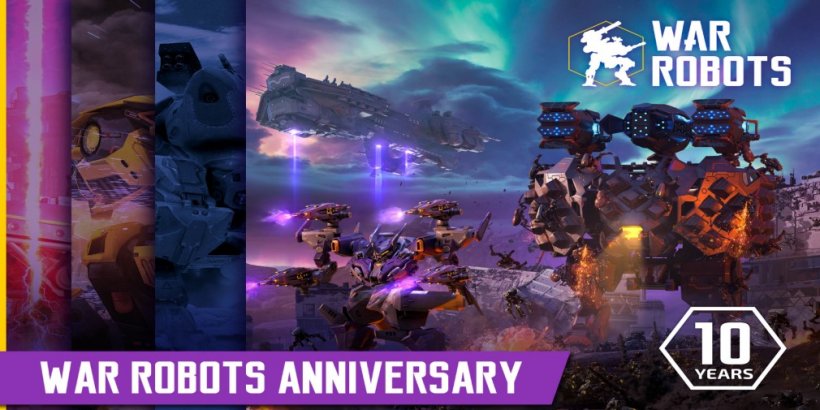 War Robots is celebrating its 10th anniversary with a special event full of rewards