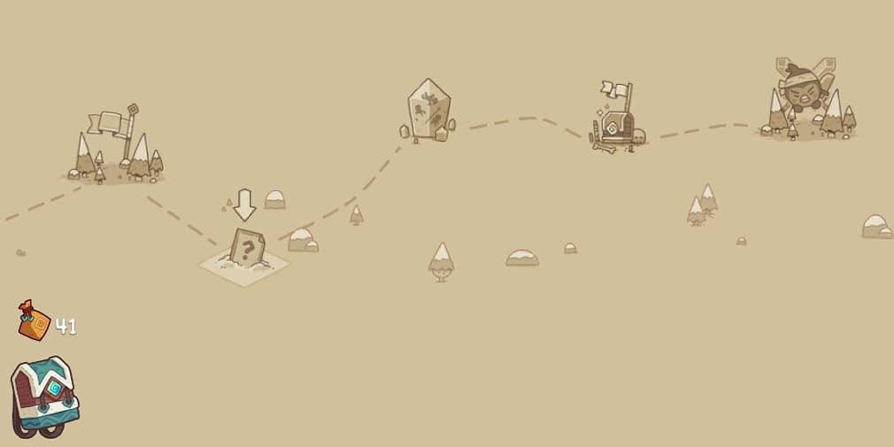 Map showing various locations in Wildfrost