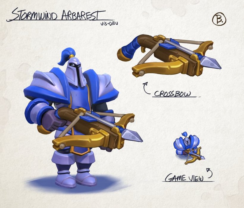Concept art of the Arbalests from Warcraft Rumble