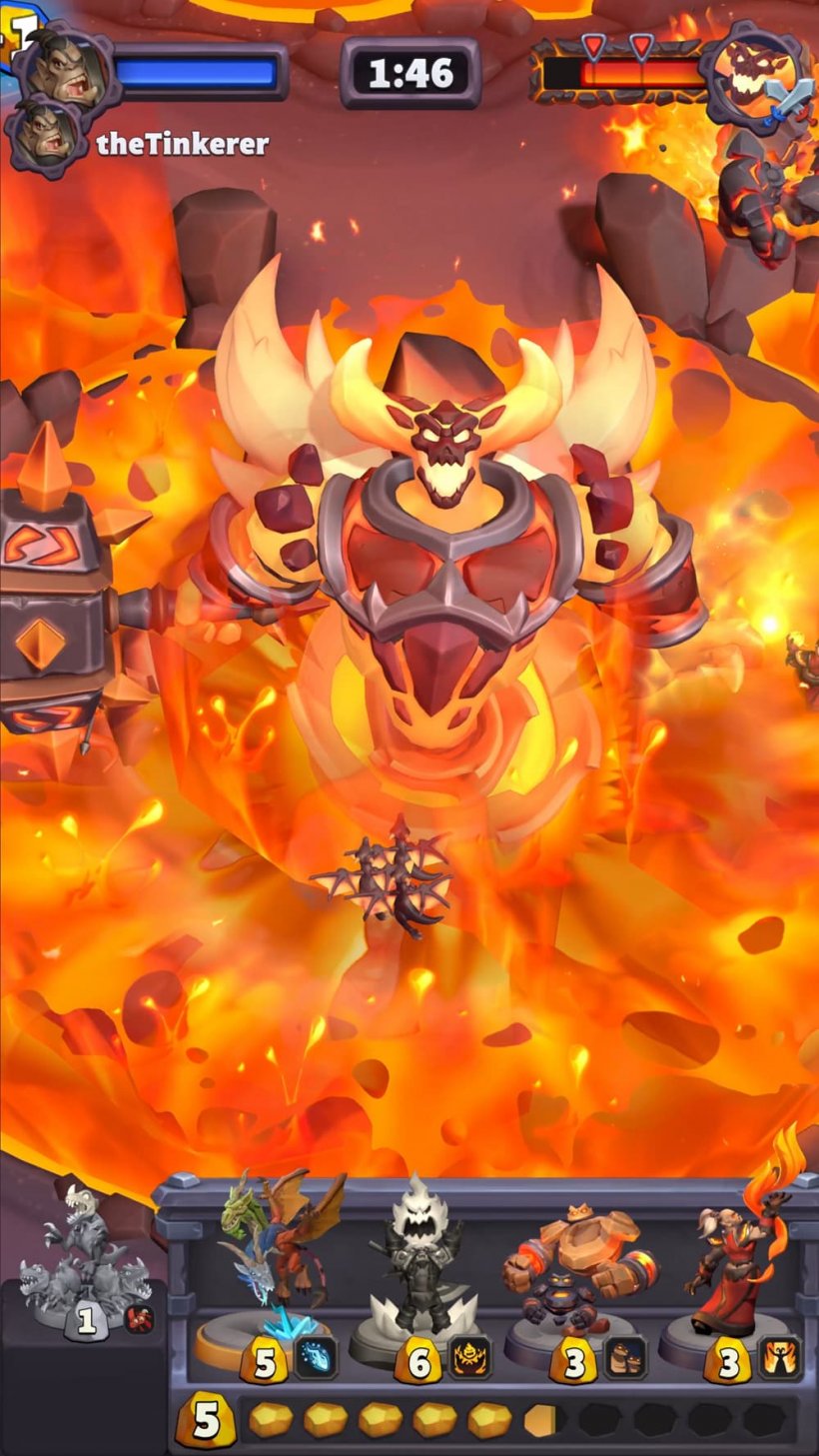 Screenshot of Ragnaros in the Molten Core Raid