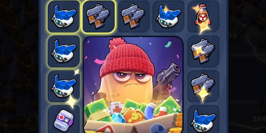 Getting two pistols as a loot reward in Zombie.io